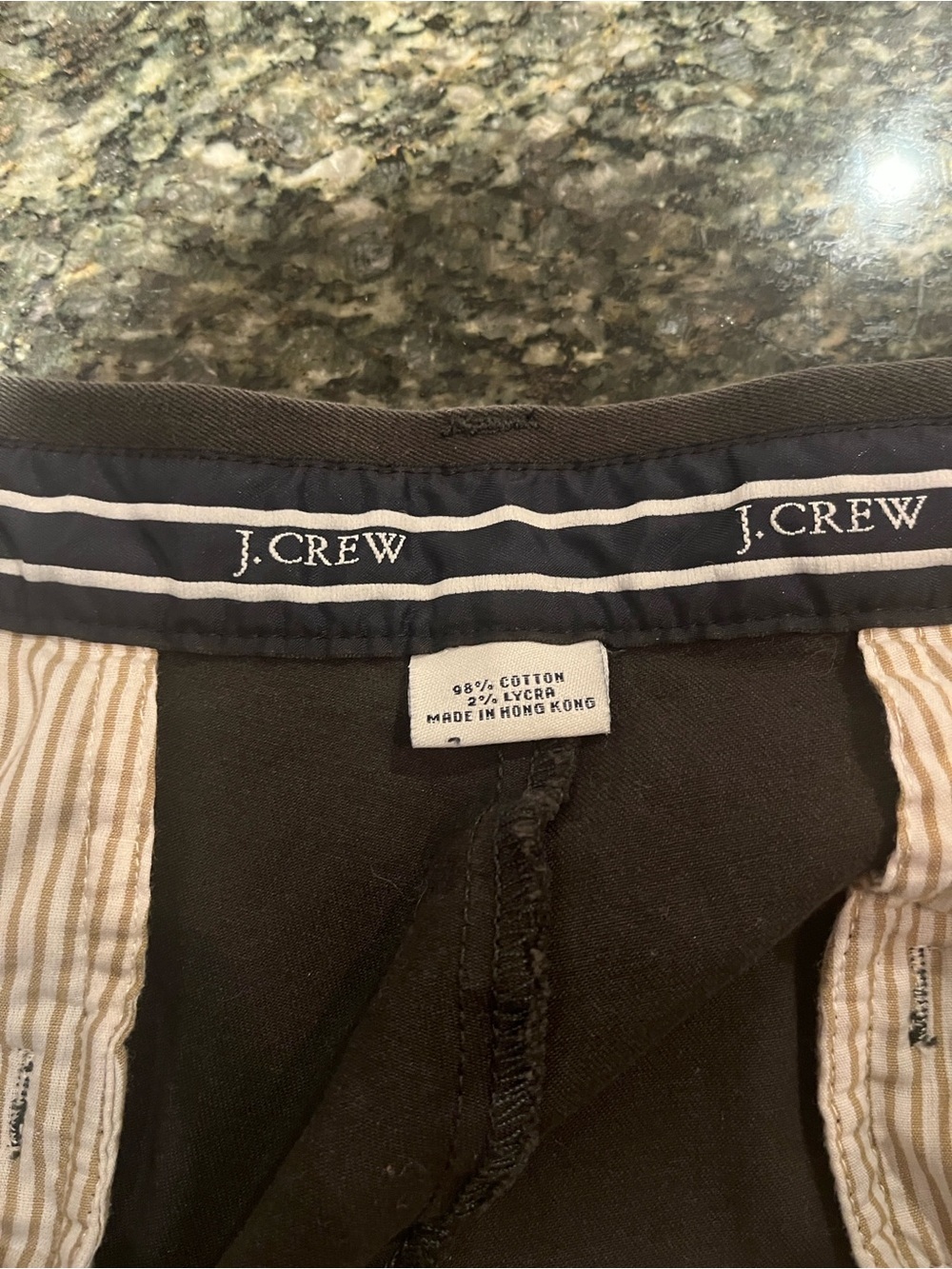 J. Crew men’s Black Dress Pants with Striped Lining Classic Fit 38/30 - Picture 5 of 5